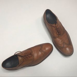 Cole Haan Williams Tan Wingtip Shoes